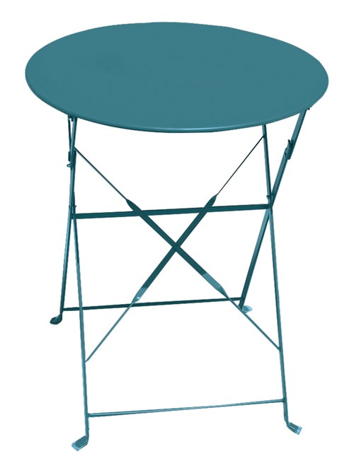 Table de jardin pliante en acier ronde - Kiabi Table de jardin pliante en acier ronde - Kiabi