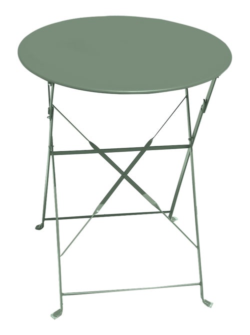 Table de jardin pliante en acier ronde - Kiabi Table de jardin pliante en acier ronde - Kiabi