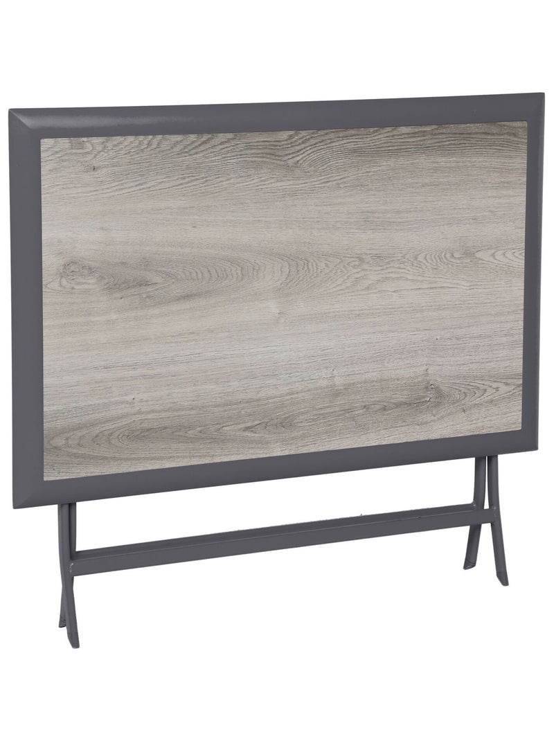 Table de jardin pliante en aluminium 4 places AZUA Gris - Kiabi
