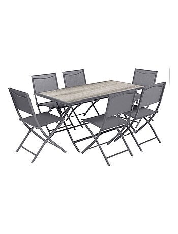 Table de jardin pliante en aluminium 6 places AZUA
