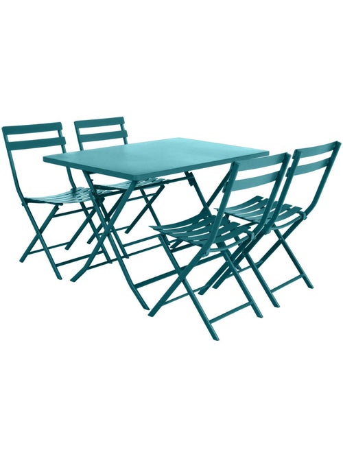 Table de jardin pliante rectangle 4 places en acier GREENSBORO - Kiabi Table de jardin pliante rectangle 4 places en acier GREENSBORO - Kiabi