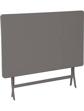 Table de jardin pliante rectangle 4 places en acier GREENSBORO