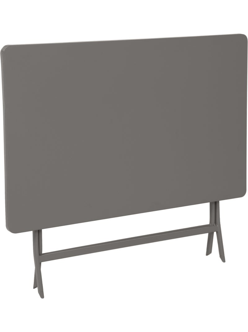 Table de jardin pliante rectangle 4 places en acier GREENSBORO Marron - Kiabi