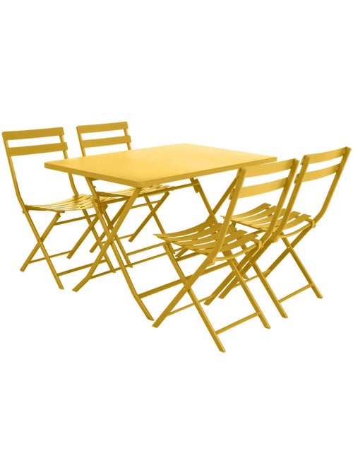 Table de jardin pliante rectangle 4 places en acier GREENSBORO - Kiabi Table de jardin pliante rectangle 4 places en acier GREENSBORO - Kiabi