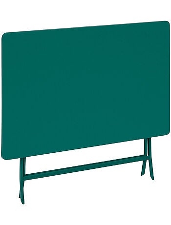 Table de jardin pliante rectangle 4 places en acier GREENSBORO