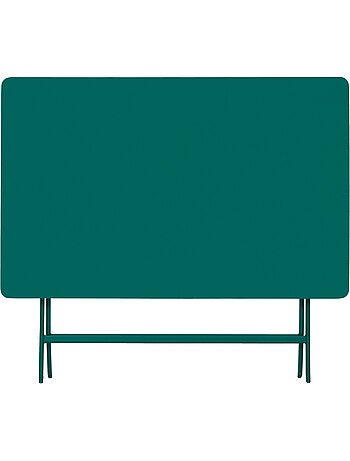Table de jardin pliante rectangle 4 places en acier GREENSBORO