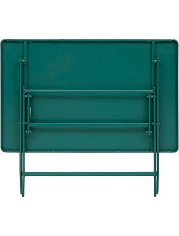 Table de jardin pliante rectangle 4 places en acier GREENSBORO