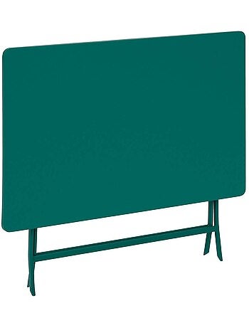 Table de jardin pliante rectangle 4 places en acier GREENSBORO