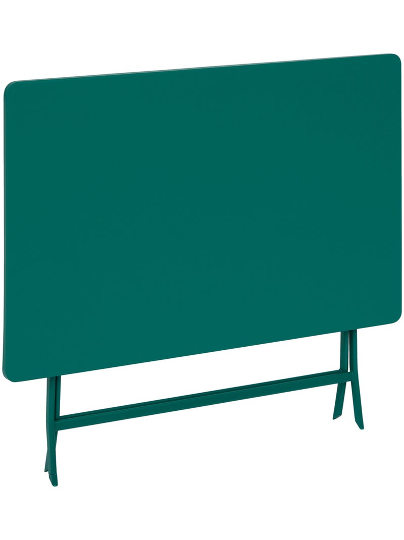 Table de jardin pliante rectangle 4 places en acier GREENSBORO Vert - Kiabi