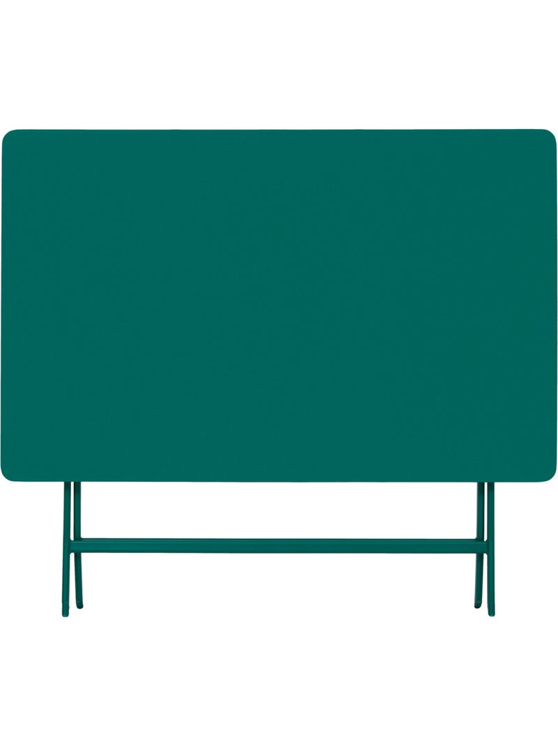 Table de jardin pliante rectangle 4 places en acier GREENSBORO Vert - Kiabi