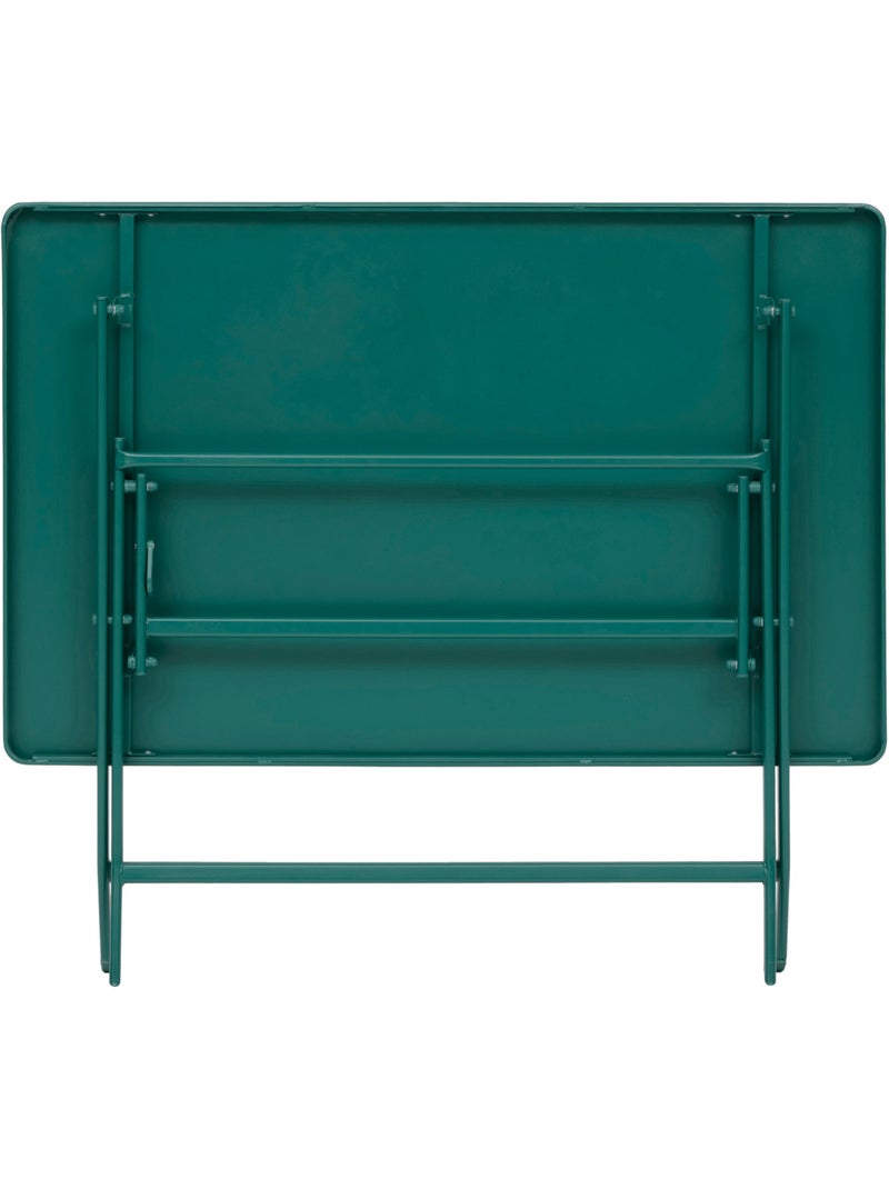 Table de jardin pliante rectangle 4 places en acier GREENSBORO Vert - Kiabi