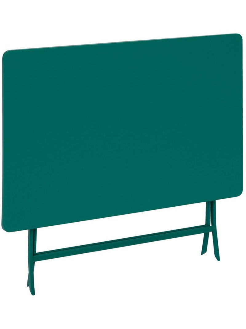 Table de jardin pliante rectangle 4 places en acier GREENSBORO Vert - Kiabi