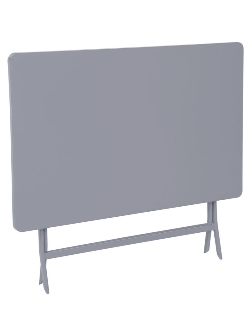 Table de jardin pliante rectangulaire 4 places GREENSBORO Gris clair - Kiabi