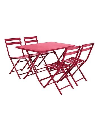 Table de jardin pliante rectangulaire 4 places GREENSBORO