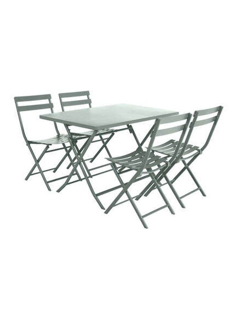 Table de jardin pliante rectangulaire 4 places GREENSBORO Vert - Kiabi