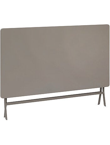 Table de jardin pliante rectangulaire 6 places en acier GREENSBORO