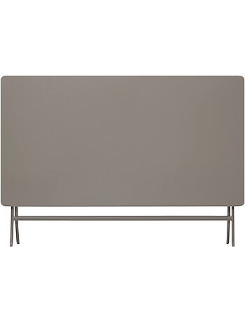 Table de jardin pliante rectangulaire 6 places en acier GREENSBORO