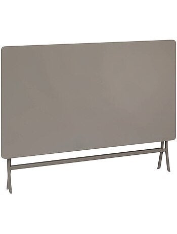 Table de jardin pliante rectangulaire 6 places en acier GREENSBORO