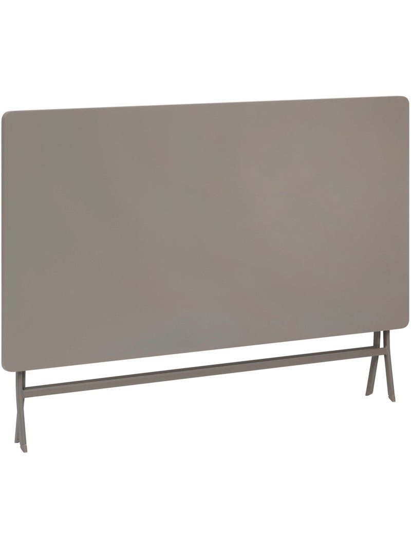 Table de jardin pliante rectangulaire 6 places en acier GREENSBORO Marron - Kiabi