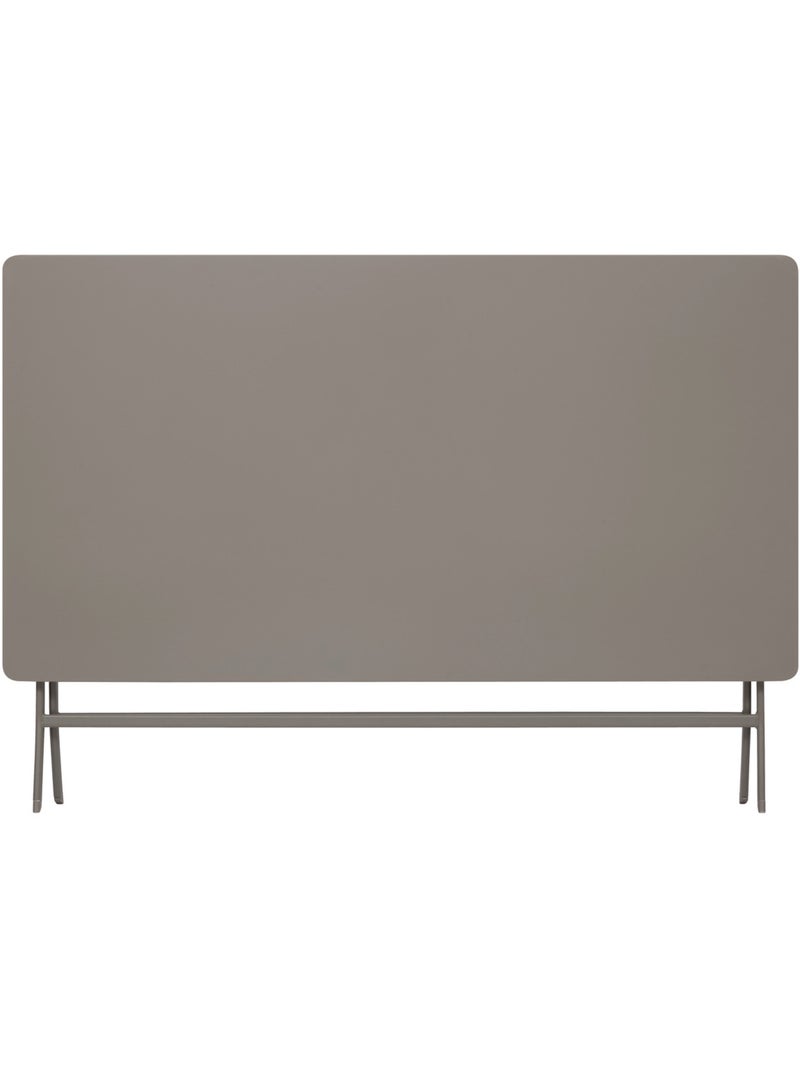Table de jardin pliante rectangulaire 6 places en acier GREENSBORO Marron - Kiabi