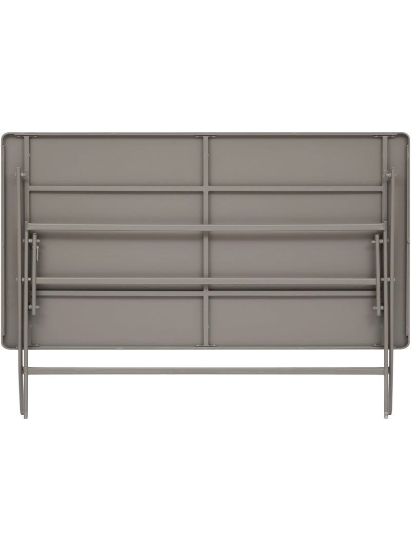 Table de jardin pliante rectangulaire 6 places en acier GREENSBORO Marron - Kiabi