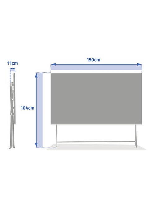 Table de jardin pliante rectangulaire 6 places GREENSBORO - Kiabi
