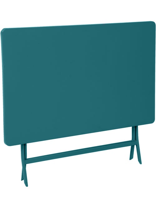 Table de jardin pliante rectangulaire "Greensboro" bleu canard 4 places en acier traité époxy - Kiabi Table de jardin pliante rectangulaire "Greensboro" bleu canard 4 places en acier traité époxy - Kiabi