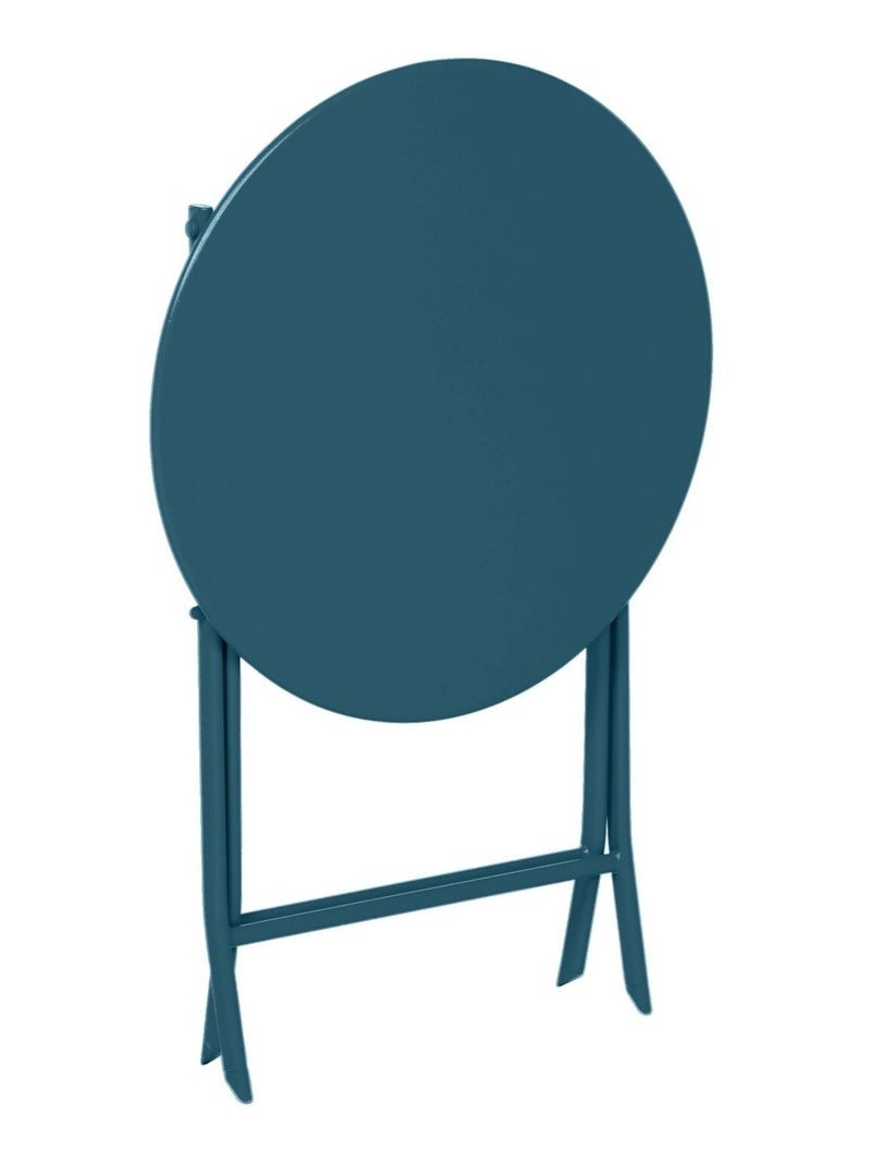 Table de jardin pliante ronde 2 places avec chaises GREENSBORO Bleu - Kiabi