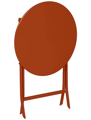 Table de jardin pliante ronde 2 places en acier GREENSBORO