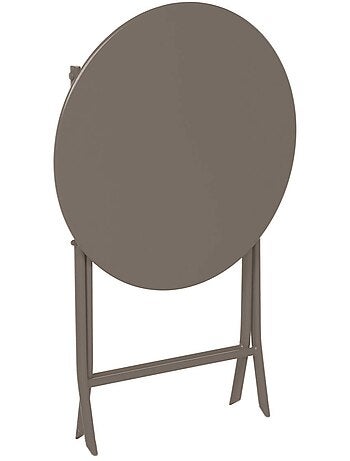 Table de jardin pliante ronde 2 places en acier GREENSBORO