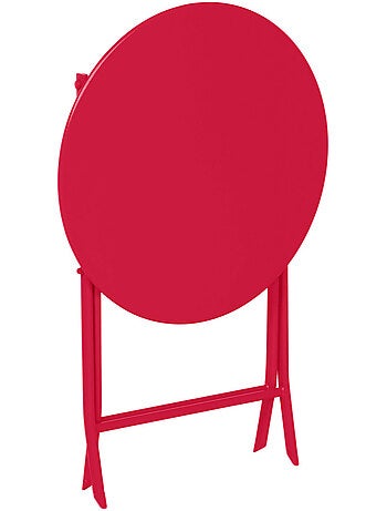 Table de jardin pliante ronde 2 places en acier GREENSBORO