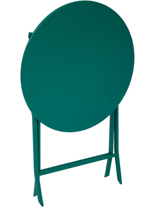 Table de jardin pliante ronde 2 places en acier GREENSBORO - Kiabi Table de jardin pliante ronde 2 places en acier GREENSBORO - Kiabi