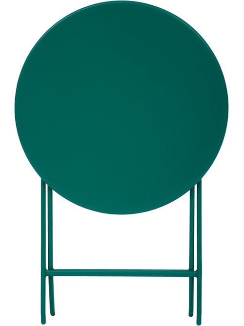 Table de jardin pliante ronde 2 places en acier GREENSBORO - Kiabi Table de jardin pliante ronde 2 places en acier GREENSBORO - Kiabi