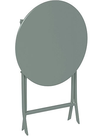 Table de jardin pliante ronde 2 places en acier GREENSBORO