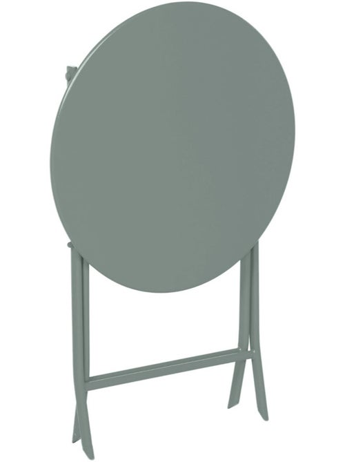 Table de jardin pliante ronde 2 places en acier GREENSBORO - Kiabi Table de jardin pliante ronde 2 places en acier GREENSBORO - Kiabi