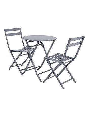 Table de jardin pliante ronde 2 places GREENSBORO