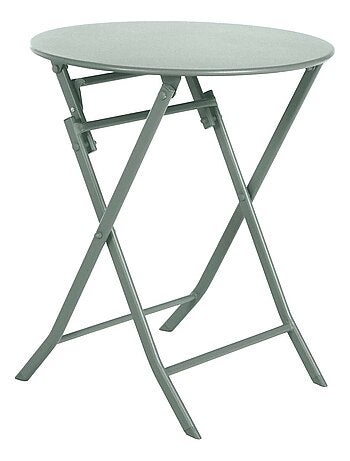 Table de jardin pliante ronde 2 places GREENSBORO