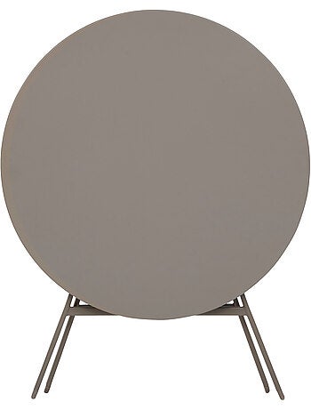 Table de jardin pliante ronde 4 places en aluminium GREENSBORO