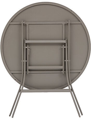 Table de jardin pliante ronde 4 places en aluminium GREENSBORO
