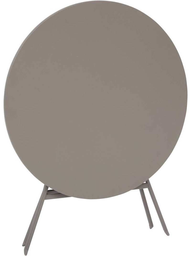 Table de jardin pliante ronde 4 places en aluminium GREENSBORO Marron - Kiabi