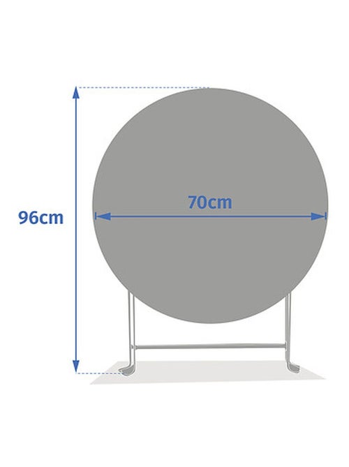 Table de jardin pliante ronde 4 places GREENSBORO - Kiabi