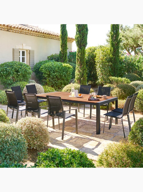 Table de jardin rectangulaire 10 places en acacia PARADIZE - Kiabi