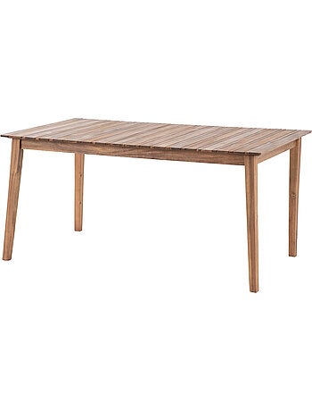 Table de jardin rectangulaire 8 places en acacia TIWI