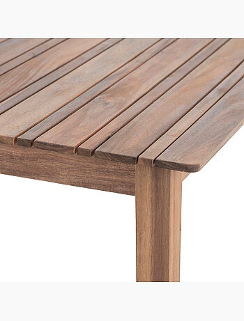 Table de jardin rectangulaire 8 places en acacia TIWI