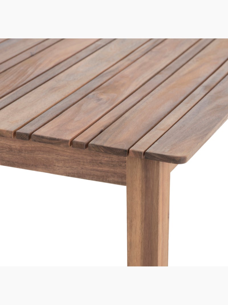 Table de jardin rectangulaire 8 places en acacia TIWI Beige - Kiabi