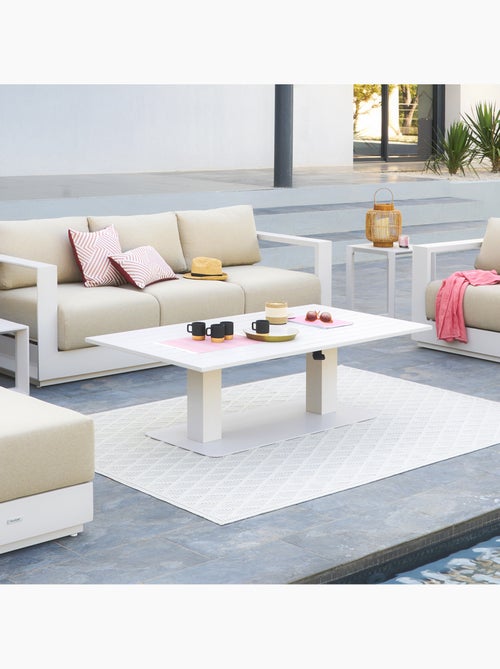 Table de jardin relevable 6-8 places en aluminium SALIMIA - Kiabi Table de jardin relevable 6-8 places en aluminium SALIMIA - Kiabi