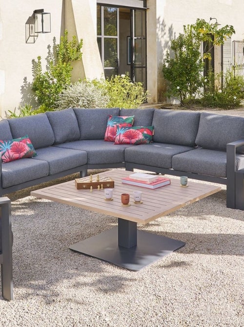 Table de jardin relevable carrée en aluminium SALIMIA - Kiabi