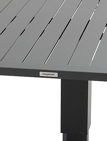 Table de jardin relevable carrée en aluminium SALIMIA