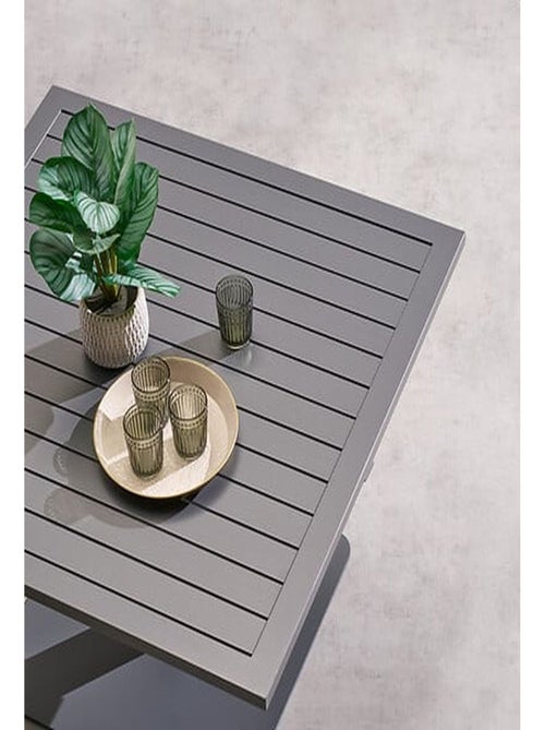 Table de jardin relevable carrée en aluminium SALIMIA - Kiabi