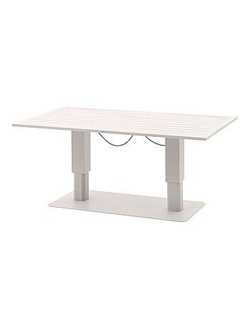 Table de jardin relevable rectangulaire en aluminium SALIMIA